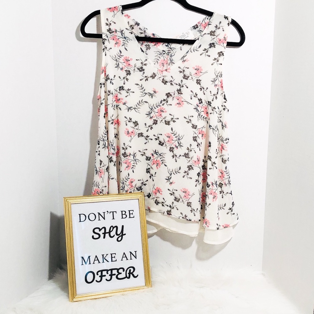 Sienna Sky | Cream Floral Blouse